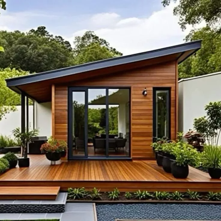 Rumah Kayu Tampilan Natural